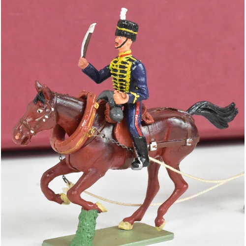 338 - Toy Soldiers - an original H M of Great Britain hand painted metal toy soldiers Royal Artillery Hors... 