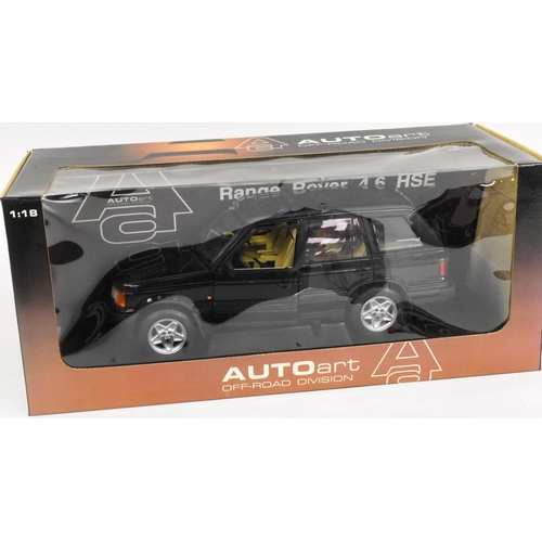 340 - Diecast - x2 boxed 1/18 scale diecast models comprising; Autoart  Range Rover and Minichamps B-A-R H... 