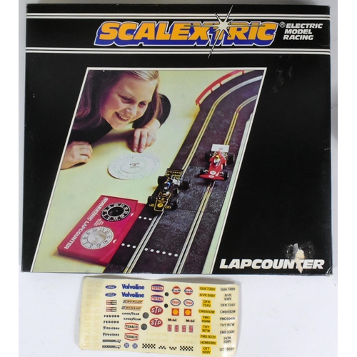 342 - Scalextric - a collection of vintage Hornby Scalextric slot car racing cars and accessories to inclu... 