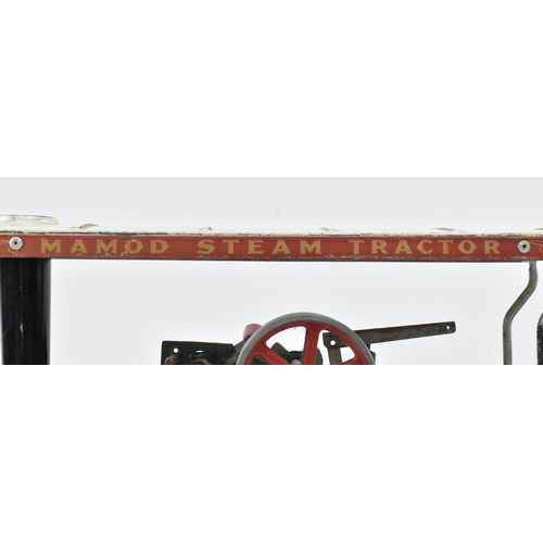 350 - Mamod - a vintage Mamod Steam Tractor model TEA1 together with an open wagon trailer and burner tray... 