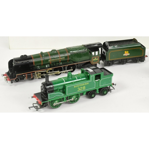 351 - Model Railway - a collection of vintage OO gauge model railway trainset locomotive engines to includ... 