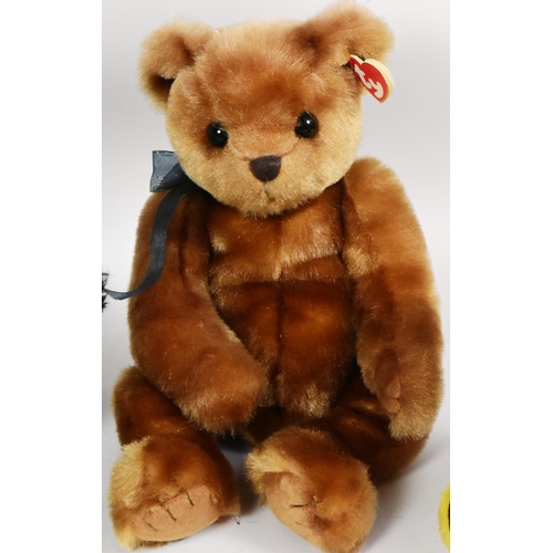 353 - Teddy Bears - a collection of x4 assorted soft toy teddy bears to include a TY Yesteryear classic be... 