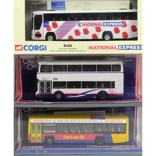 354 - Diecast - a collection of assorted diecast model buses by makers Corgi, EFE Exclusive First Editions... 