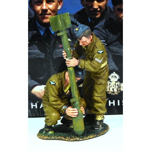 358 - King & Country - x2 original King & Country Air Force series 1/30 scale model soldiers comprising; 0... 