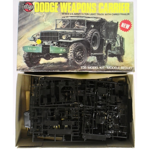 359 - Model Kits - x2 vintage Airfix plastic model kits comprising Dodge Weapons Carrier and Dodge Command... 