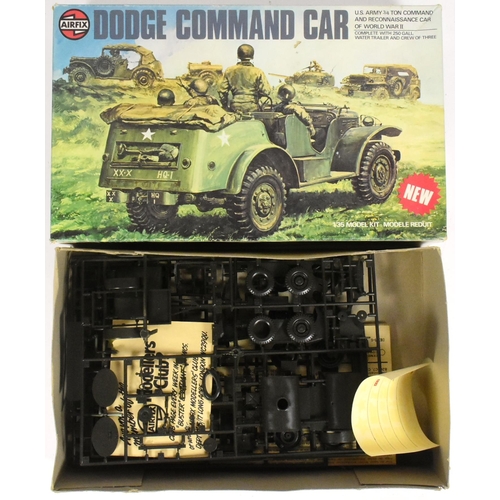 359 - Model Kits - x2 vintage Airfix plastic model kits comprising Dodge Weapons Carrier and Dodge Command... 