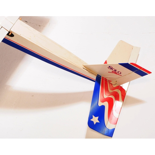 362 - Radio Controlled Plane - a vintage model RC plane fuselage and wings. Fitted with front engine, prop... 