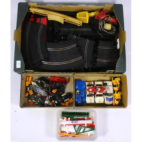 371 - Scalextric - a collection of vintage Scalextric cars (spares / repairs) together with a selection of... 