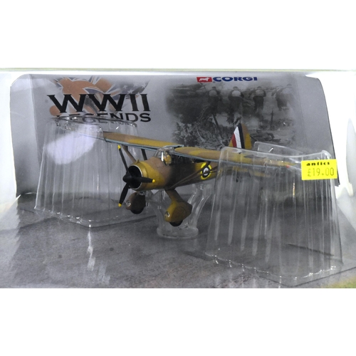 372 - Diecast - x3 Corgi Aviation Archive WWII Legends 1/72 scale diecast models comprising; Westland Lysa... 