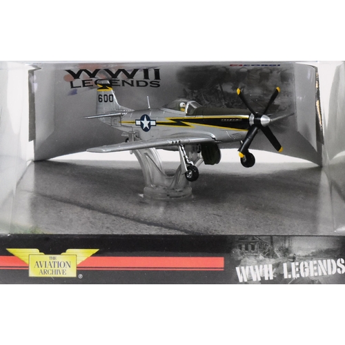 372 - Diecast - x3 Corgi Aviation Archive WWII Legends 1/72 scale diecast models comprising; Westland Lysa... 