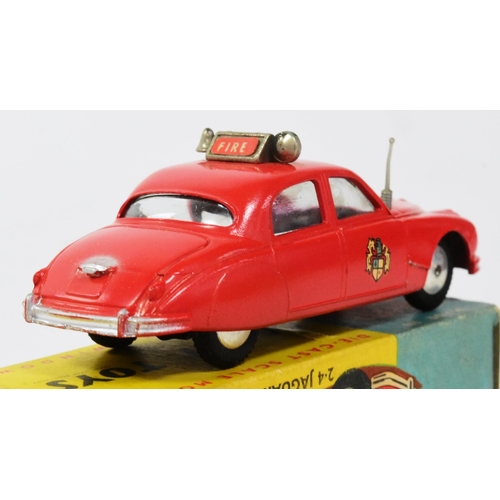 382 - Diecast - an original vintage Corgi Toys diecast model No. 213 2.4 Jaguar Fire Service Car. Model st... 