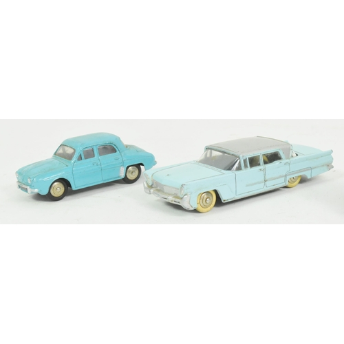 43 - Diecast - x4 vintage French Dinky Toys diecast model cars comprising; No. 532 LIncoln Premiere, No. ... 