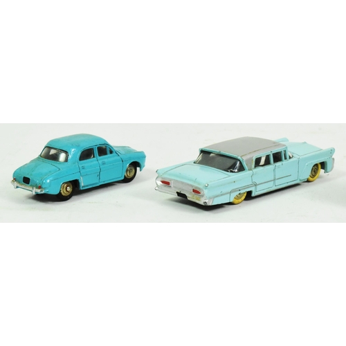 43 - Diecast - x4 vintage French Dinky Toys diecast model cars comprising; No. 532 LIncoln Premiere, No. ... 