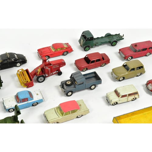 46 - Diecast - a collection of assorted military vehicles and cars, mostly Dinky and Corgi. To include: a... 