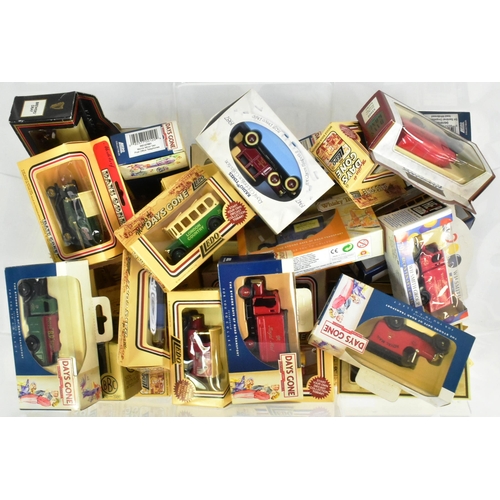 62 - Diecast - a collection of x50 Lledo made boxed diecast model cars. Assorted vintage classic cars, ha... 