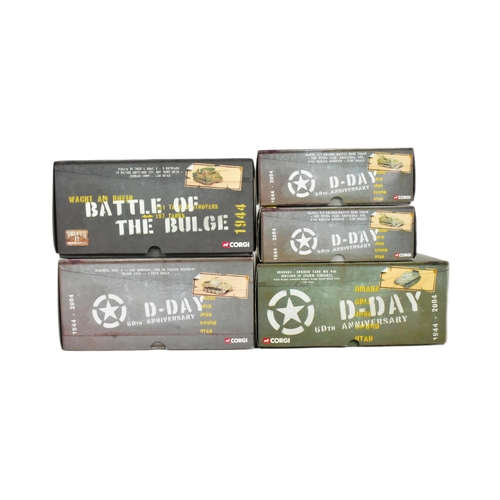 63 - Diecast - a collection of Corgi D-Day Military interest 1/150 scale diecast models to include; Panze... 