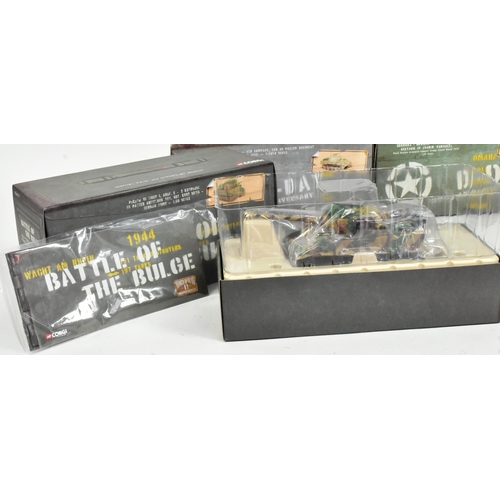 63 - Diecast - a collection of Corgi D-Day Military interest 1/150 scale diecast models to include; Panze... 