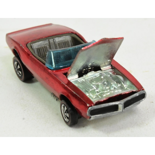 7 - Diecast - vintage 1960s (1967) Mattel made Hot Wheels Redline diecast model Custom Firebird. Metalli... 