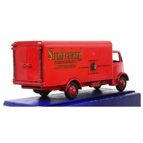 73 - Diecast - x2 vintage Dinky Toys diecast Guy Van 514 models with advertising decals comprising Slumbe... 