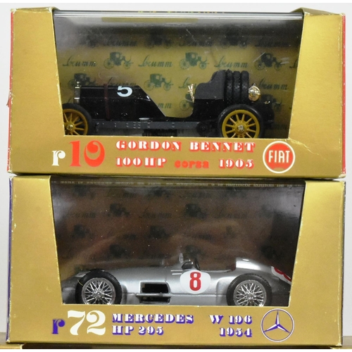 74 - Diecast - a collection of x10 Italian Brumm made 1/43 scale boxed diecast models to include; 1936 Au... 