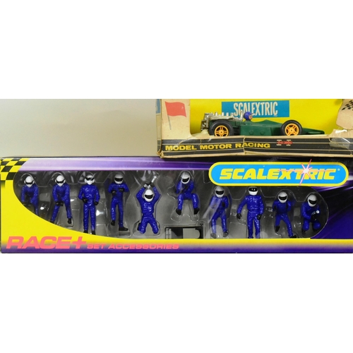 91 - Scalextric - a collection of assorted Scalextric slot car racing accessories to include; C8293 Pit C... 