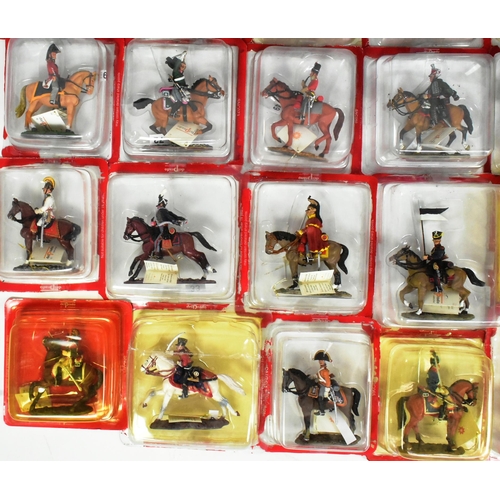 96 - Toy Soldiers - a collection of x50 assorted Del Prado Horse Mounted / Cavalry toy soldiers. The high... 