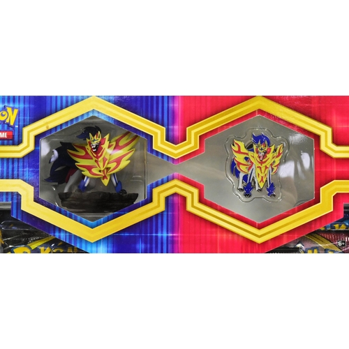 413 - Pokemon - an original Pokemon TCG True Steel Premium Collection booster set containing Zamazenta fig... 