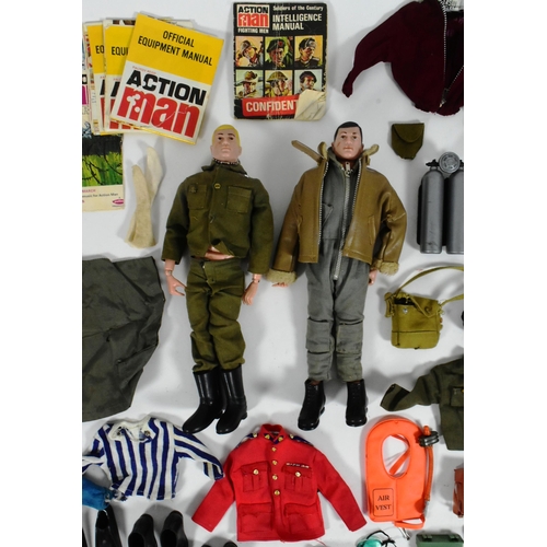 435 - Action Man - x2 vintage 1960s Palitoy Action Man figures, both painted head examples together with a... 