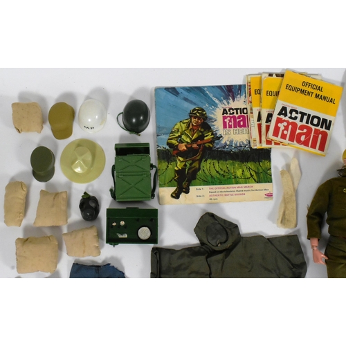 435 - Action Man - x2 vintage 1960s Palitoy Action Man figures, both painted head examples together with a... 