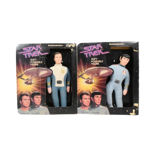 442 - Star Trek - x2 vintage 1970s Knickerbocker Star TRek soft poseable action figures comprising; 0599 C... 