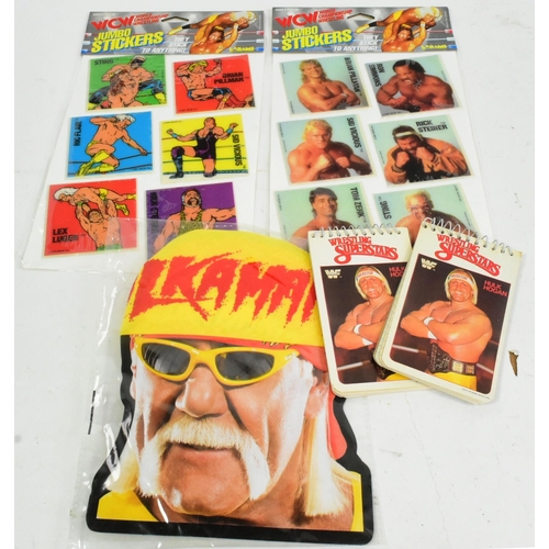 448 - Wrestling - a collection of vintage Hulk Hogan and World Championship Wrestling merchandise comprisi... 