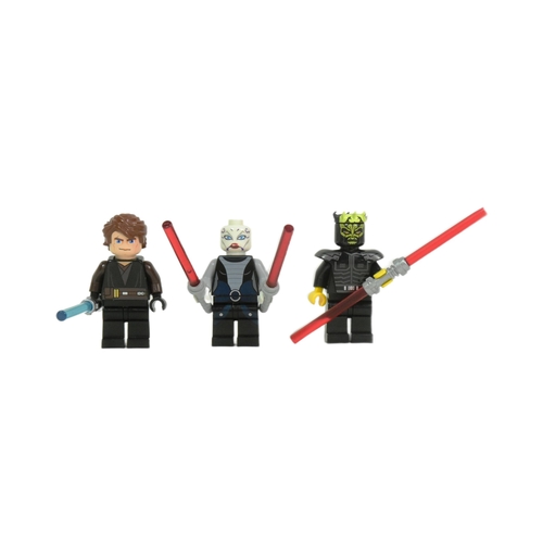 453 - Lego - x3 original Lego Star Wars minifigures comprising; Savage Opress, Anakin Skywalker and  Asajj... 