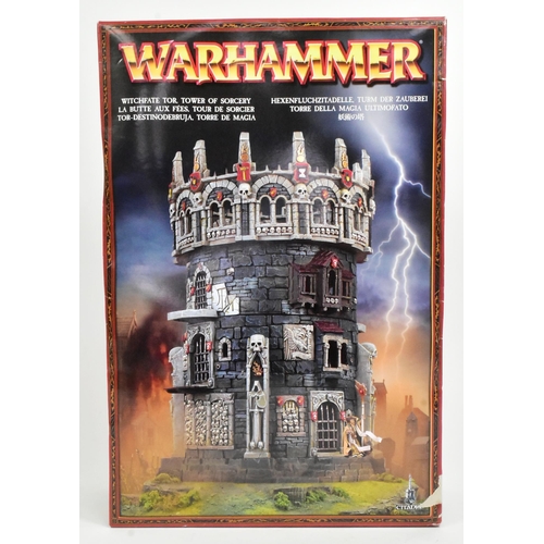 457 - Model kit - a vintage tabletop war gaming set, Warhammer 'Witchfate Tor, Tower of Sorcery' model kit... 