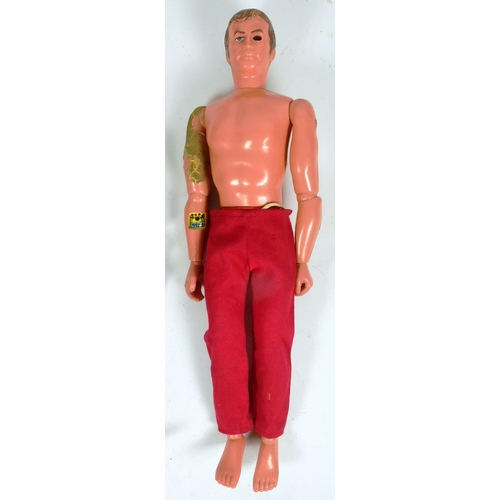 458 - Six Million Dollar Man - x2 vintage Kenner made Six Million Dollar Man action figure with engine blo... 