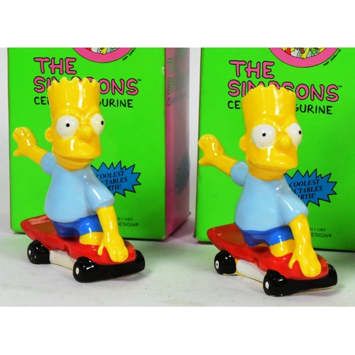 459 - The Simpsons - a collection of x8 vintage 1990s ceramic figurines to include variations of Bart, Hom... 