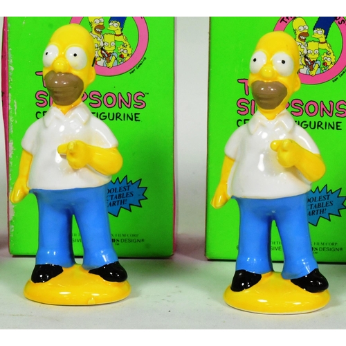 459 - The Simpsons - a collection of x8 vintage 1990s ceramic figurines to include variations of Bart, Hom... 