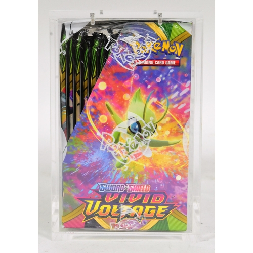 470 - Pokemon - an factory sealed Pokemon TCG Sword & Shield Vivid Voltage Booster Box containing x36 pack... 