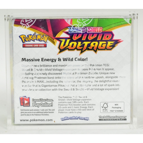 470 - Pokemon - an factory sealed Pokemon TCG Sword & Shield Vivid Voltage Booster Box containing x36 pack... 