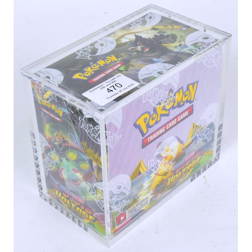 470 - Pokemon - an factory sealed Pokemon TCG Sword & Shield Vivid Voltage Booster Box containing x36 pack... 