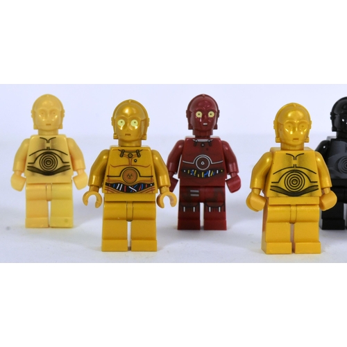 491 - Lego - a collection of x11 original Lego Star Wars minifigures comprising; R-3PO, U-3PO, TC-4, K-3PO... 