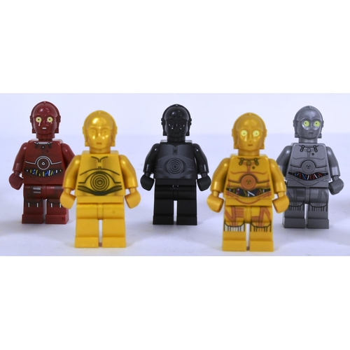 491 - Lego - a collection of x11 original Lego Star Wars minifigures comprising; R-3PO, U-3PO, TC-4, K-3PO... 