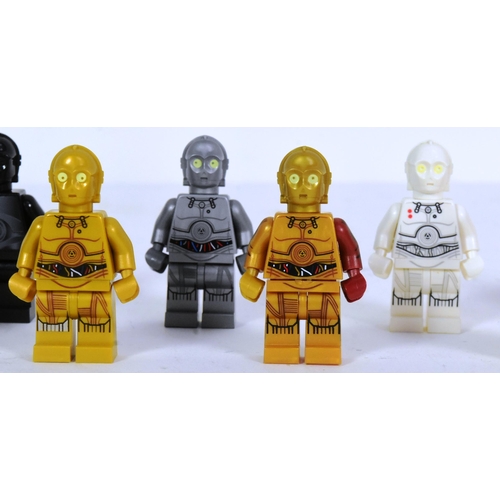 491 - Lego - a collection of x11 original Lego Star Wars minifigures comprising; R-3PO, U-3PO, TC-4, K-3PO... 