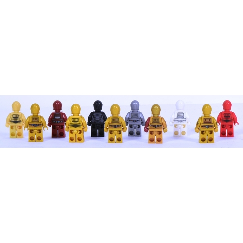 491 - Lego - a collection of x11 original Lego Star Wars minifigures comprising; R-3PO, U-3PO, TC-4, K-3PO... 