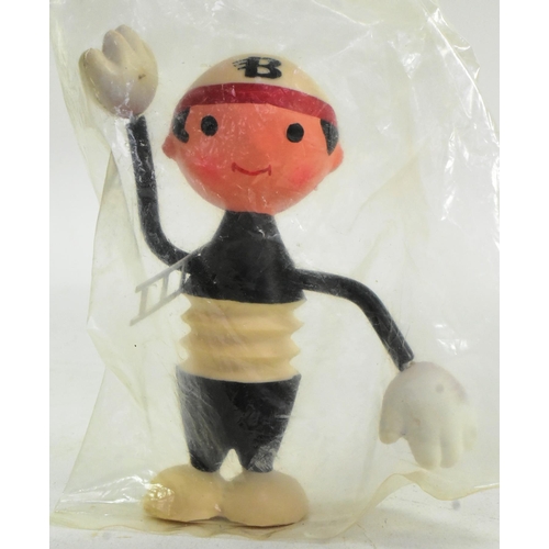 492 - A vintage 1960s Czech made (Libuse Niklova) rubber toy Chimney Sweep character. Sealed in original p... 