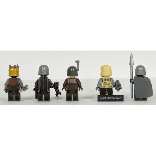 493 - Lego - x5 original Lego Star Wars minifigures comprising; Scarif Stormtrooper, The Armorer, Sabine W... 