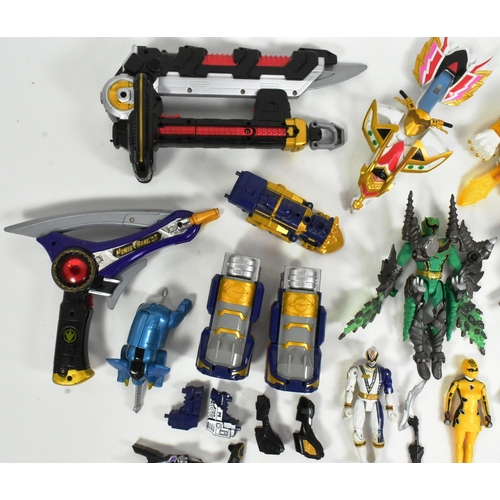 496 - Power Rangers - a collection of assorted Bandai Power Rangers action figures, to include; a Samurai ... 