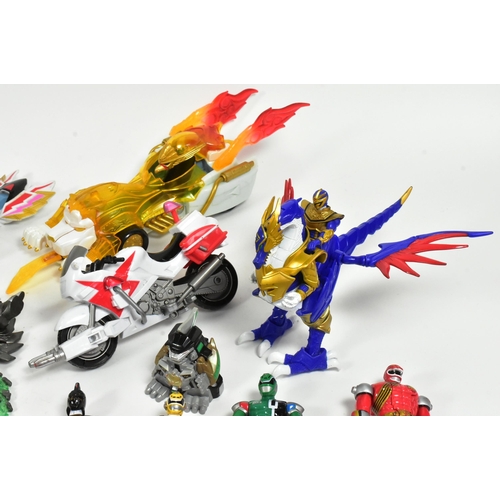 496 - Power Rangers - a collection of assorted Bandai Power Rangers action figures, to include; a Samurai ... 