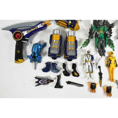 496 - Power Rangers - a collection of assorted Bandai Power Rangers action figures, to include; a Samurai ... 