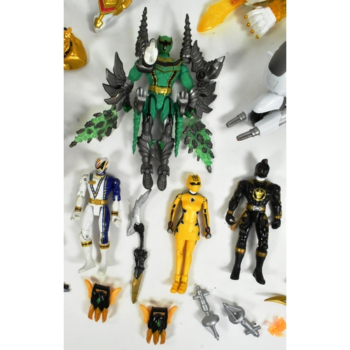 496 - Power Rangers - a collection of assorted Bandai Power Rangers action figures, to include; a Samurai ... 