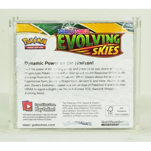 500 - Pokemon - a factory sealed Pokemon TCG Sword & Shield Evolving Skies booster box containing x36 pack... 